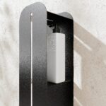 Bathroom Shelf Wall Black Metal 80 x 15 x 14cm - Image 2