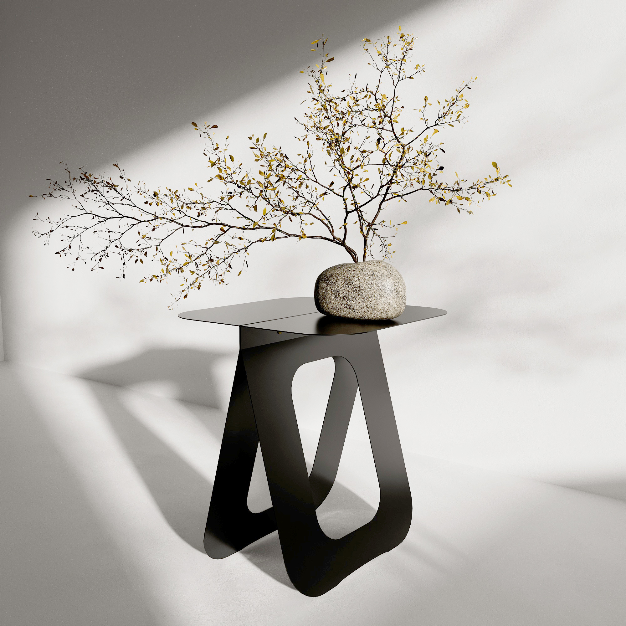 Coffe Table Black Metal